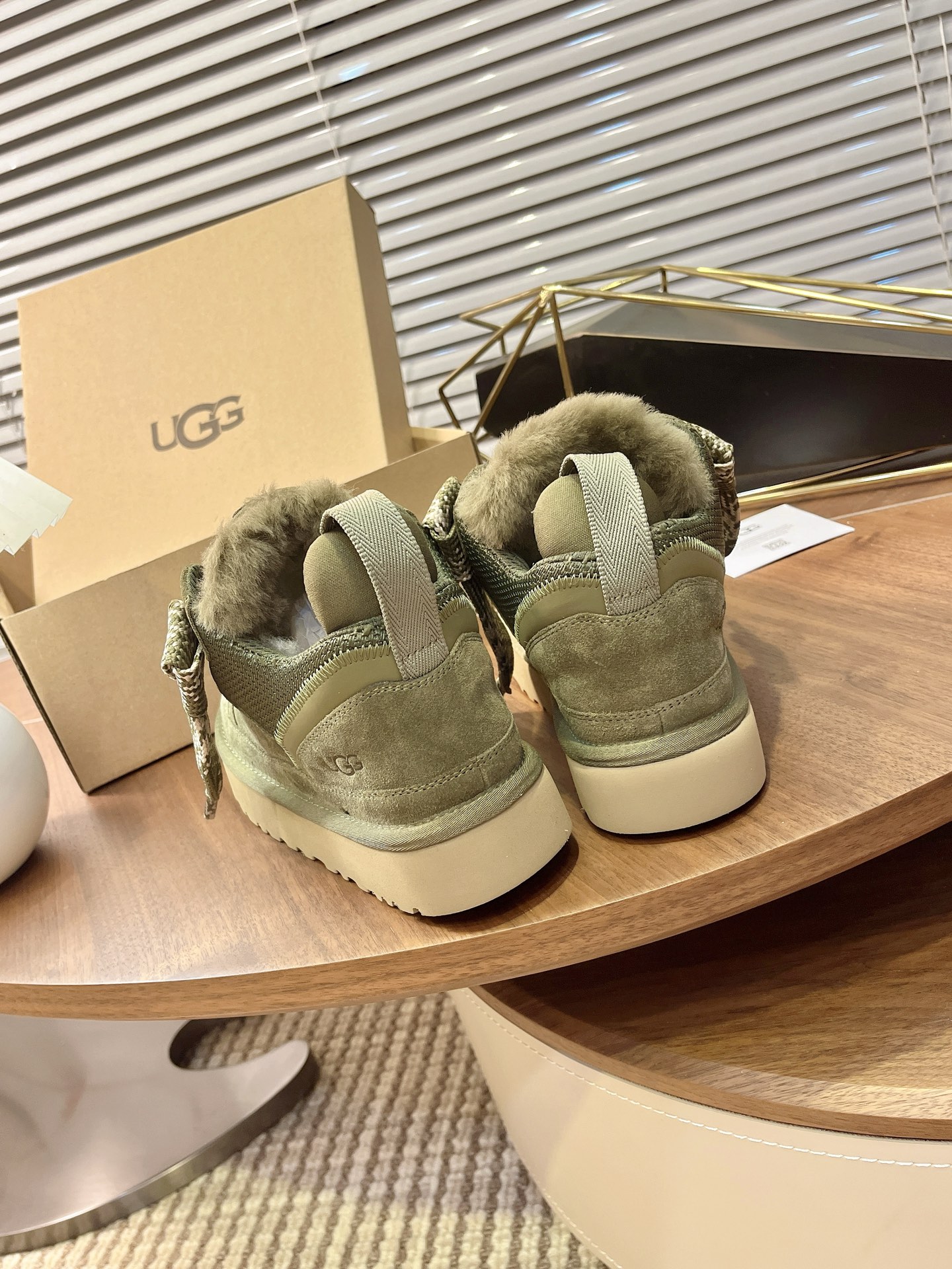 Mel casual shoes fur shoes, snow boots Green Size35-45