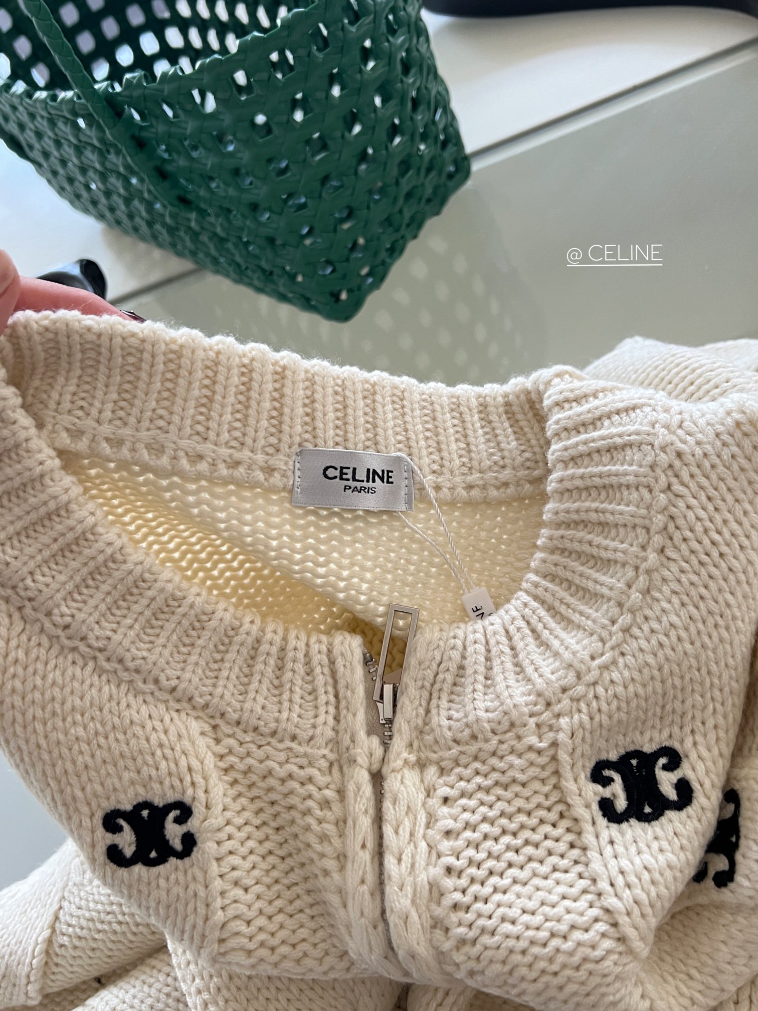 embroidered sweater