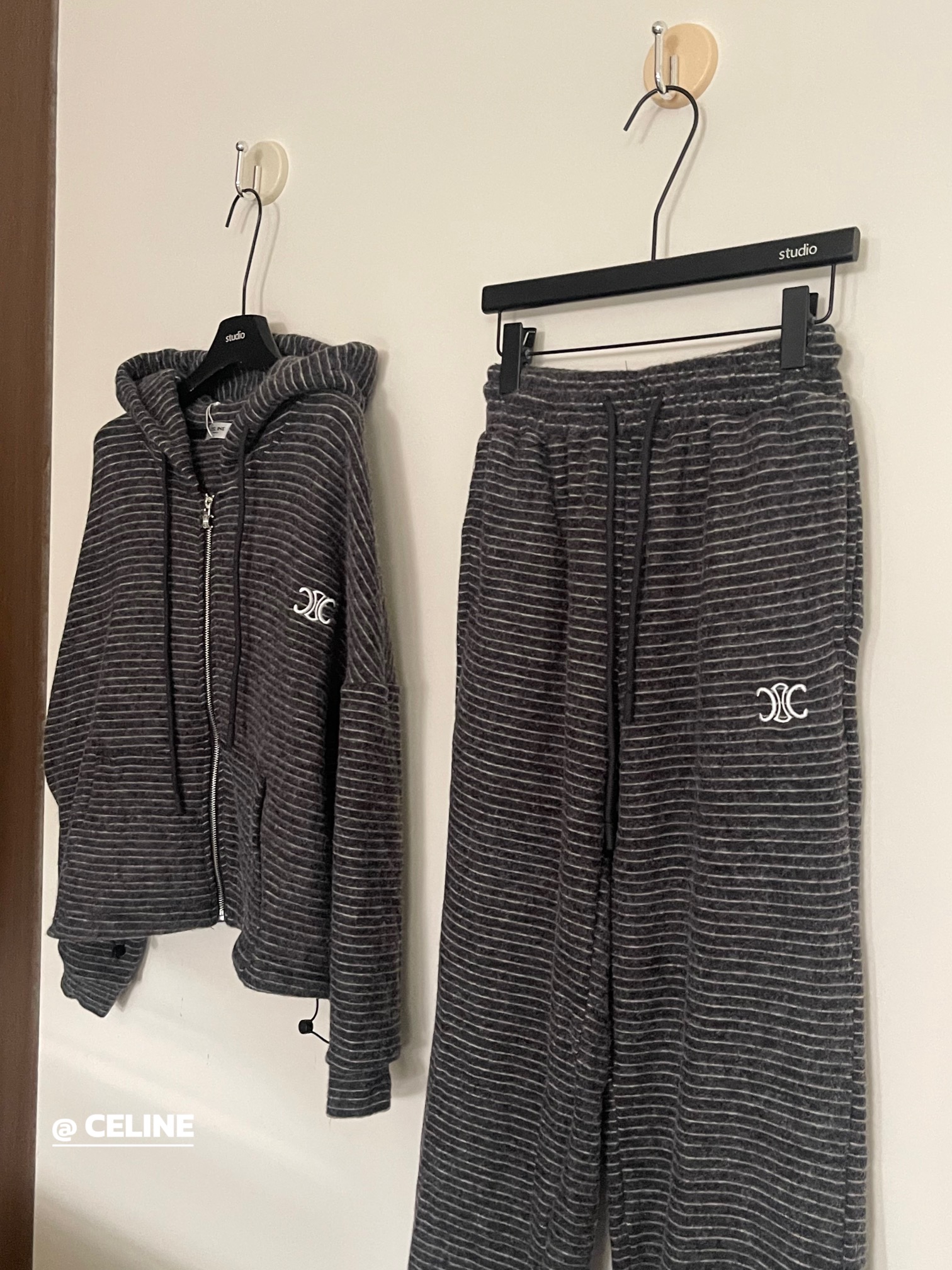 lazy striped suit