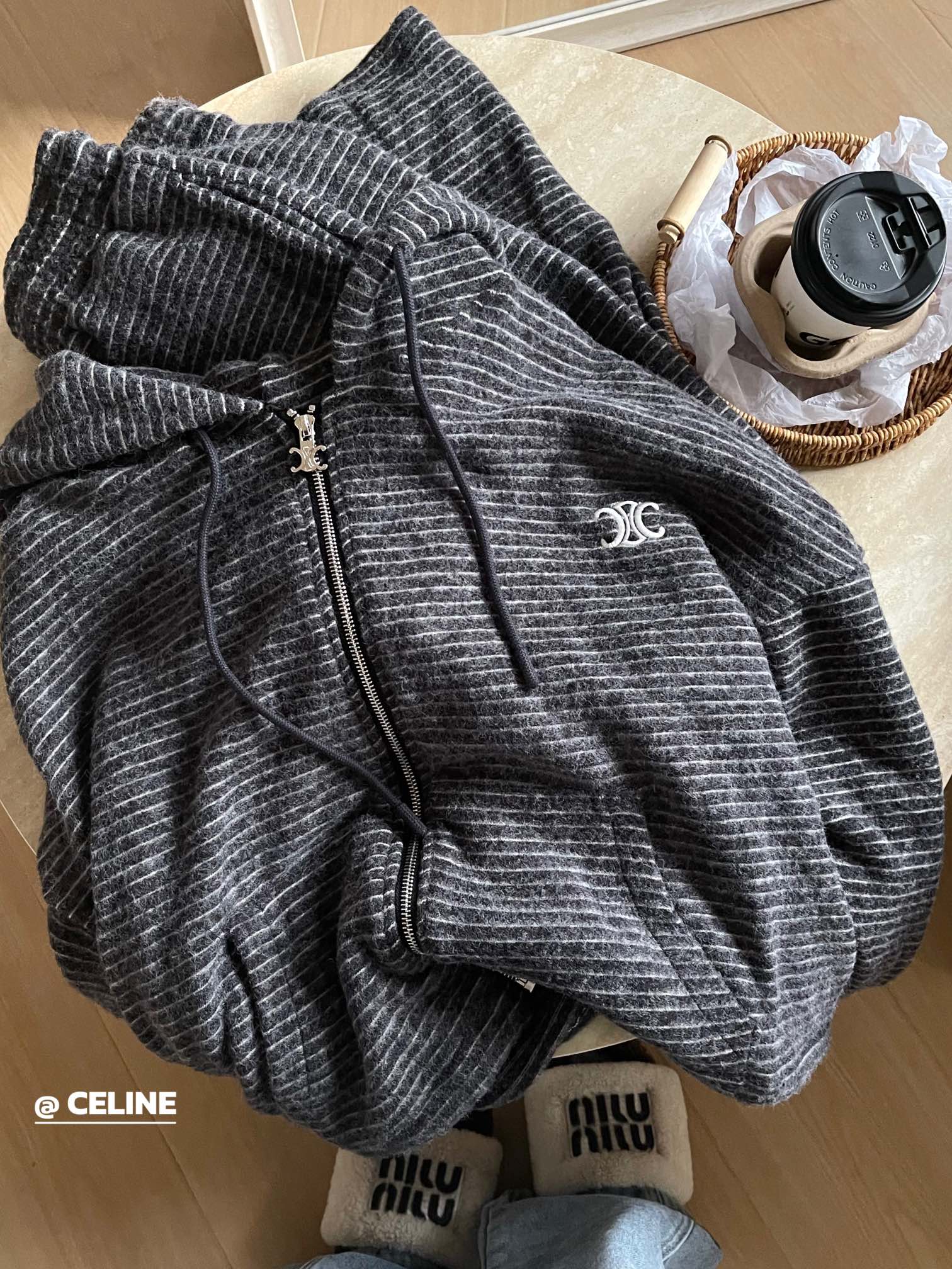 lazy striped suit