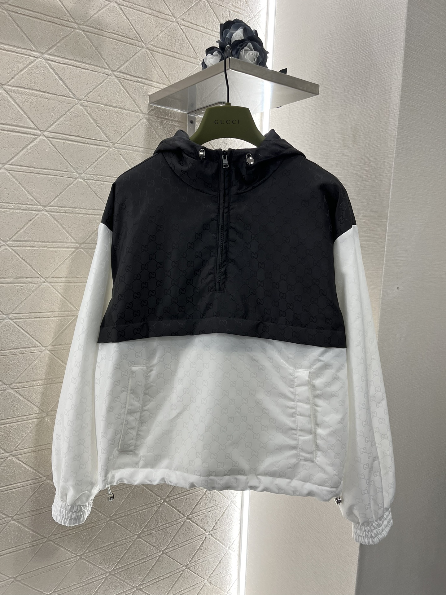 jacquard combat sweatshirt suit