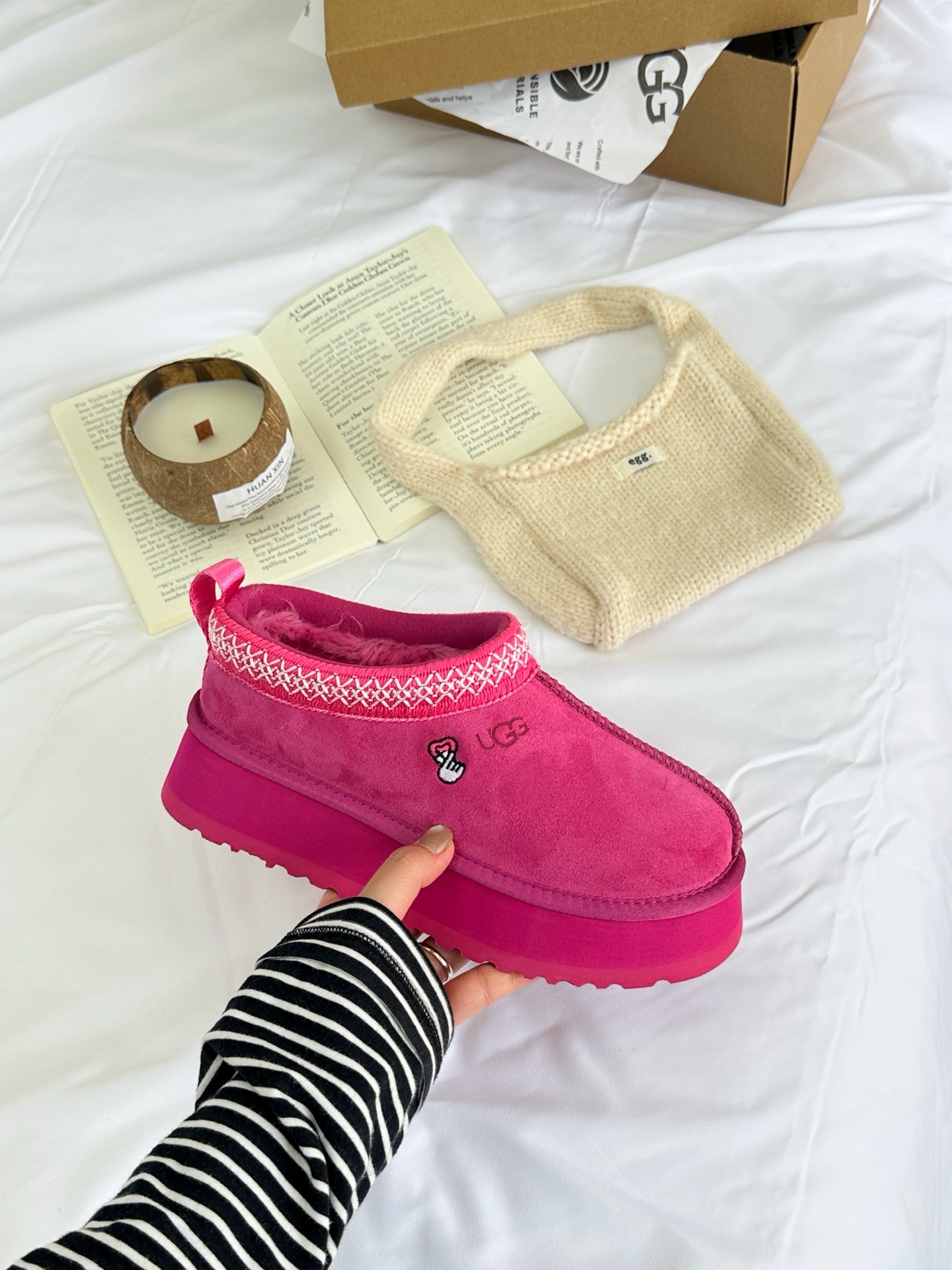 Thick-soled colorful ethnic boots