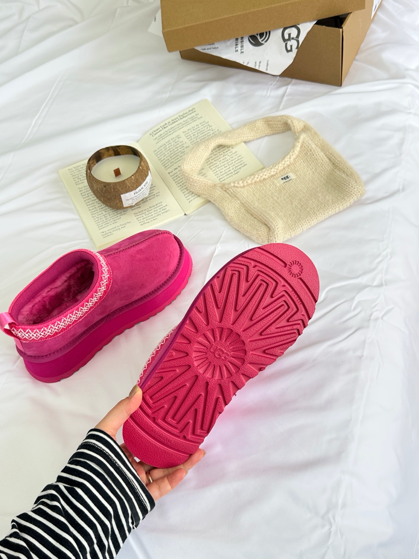 Thick-soled colorful ethnic boots