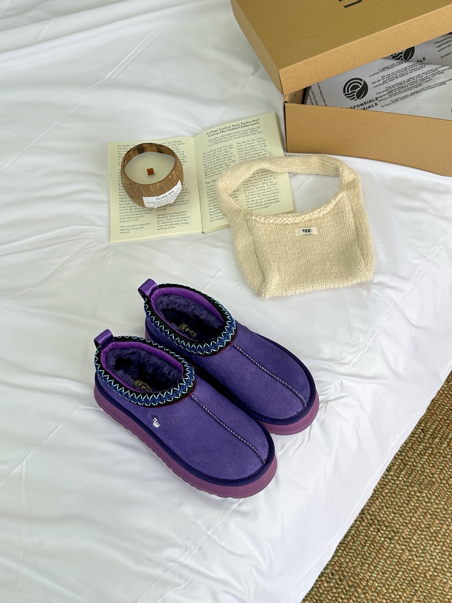 Thick-soled colorful ethnic boots