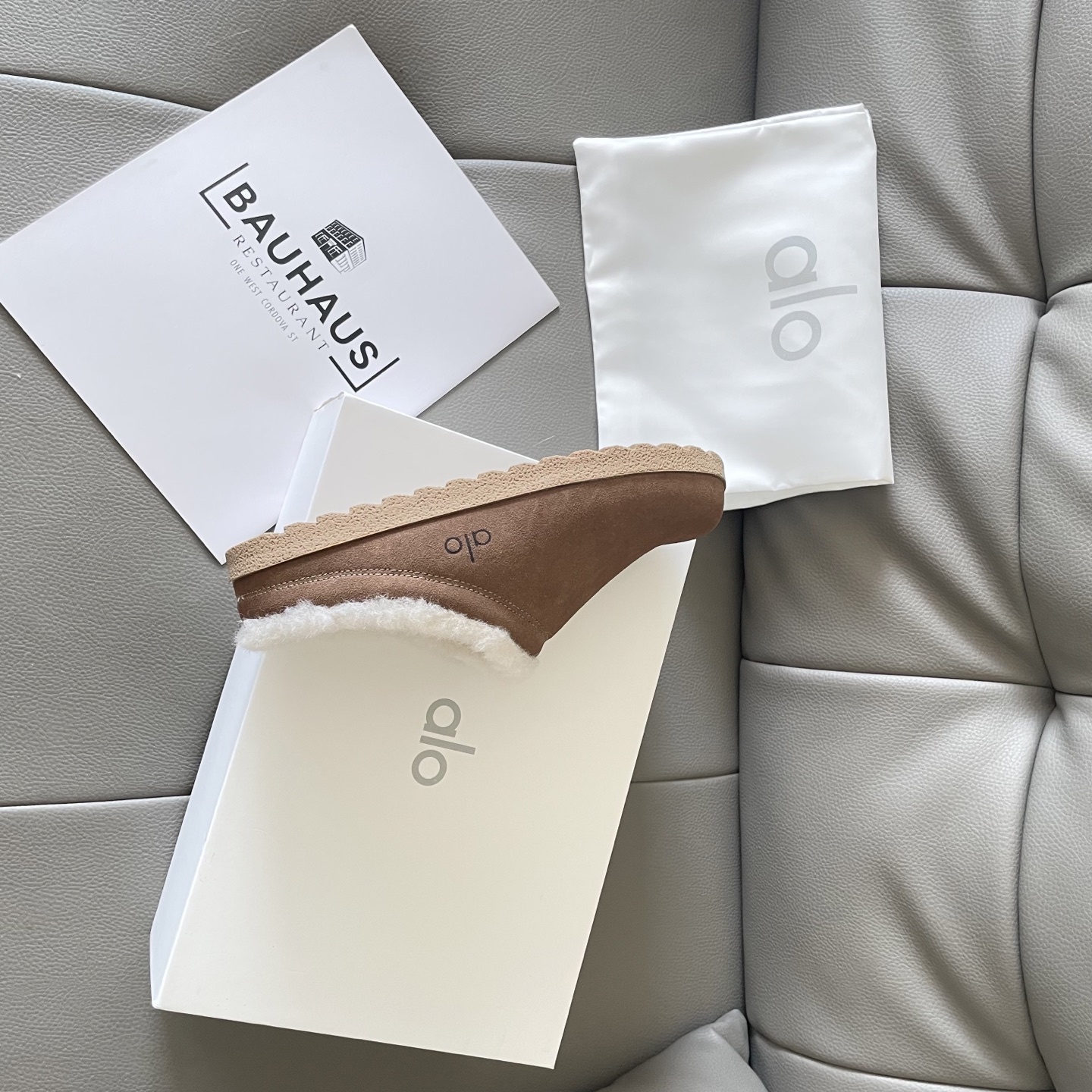 Autumn and winter lambswool slippers