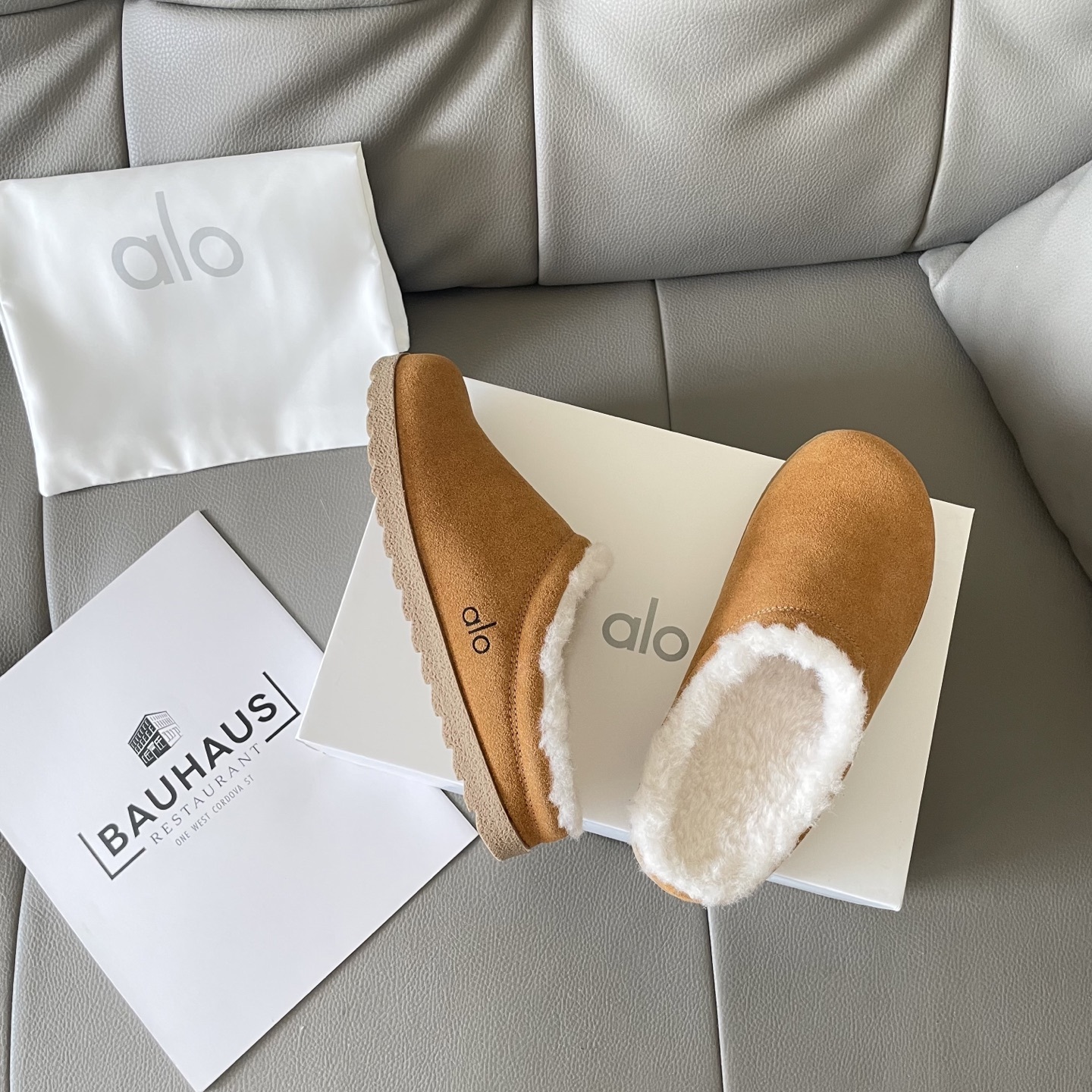 Autumn and winter lambswool slippers