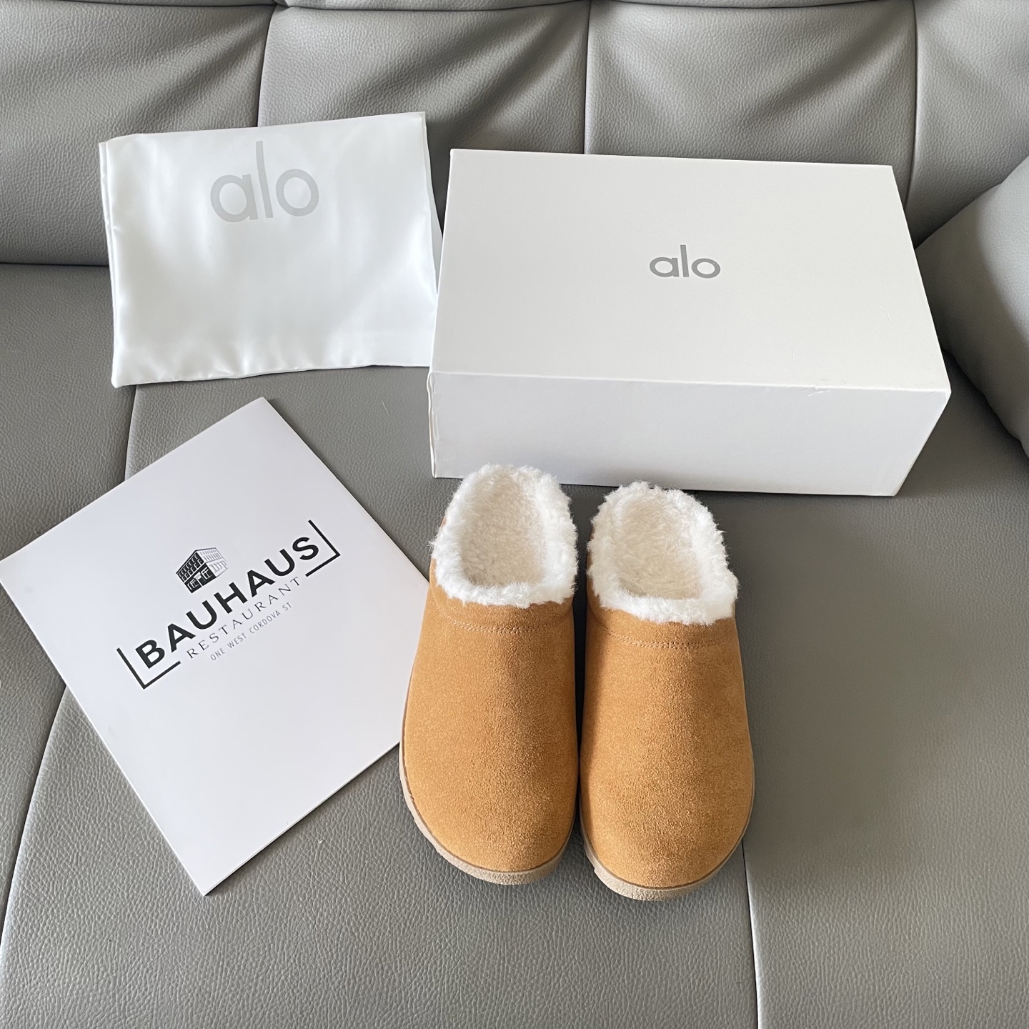 Autumn and winter lambswool slippers