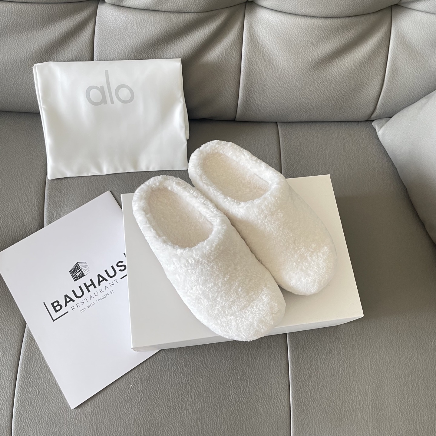 Autumn and winter lambswool slippers