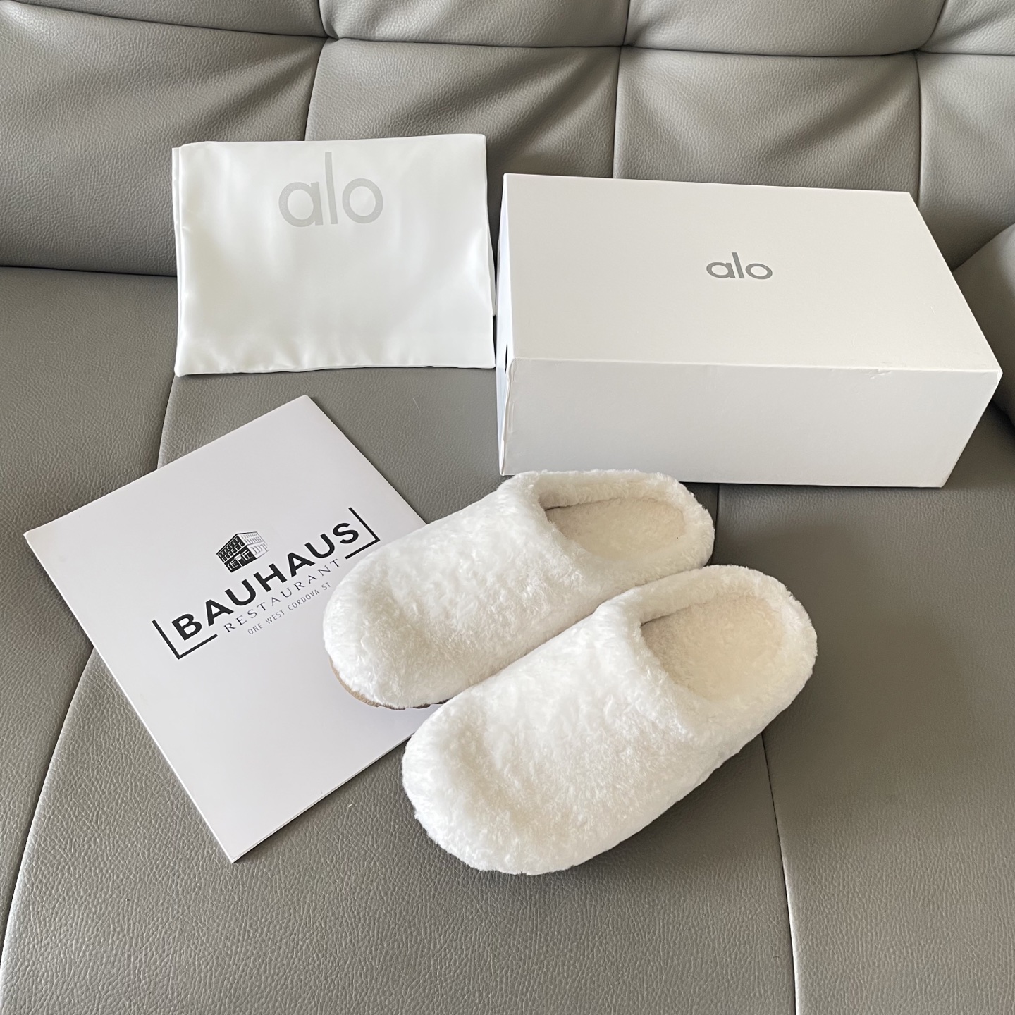 Autumn and winter lambswool slippers