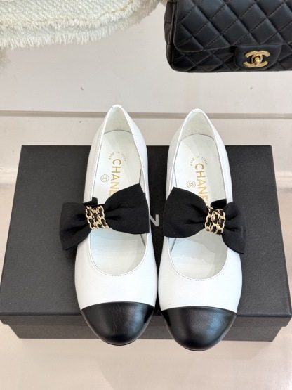 Chain Bow Colorblock Mary Janes