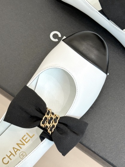 Chain Bow Colorblock Mary Janes