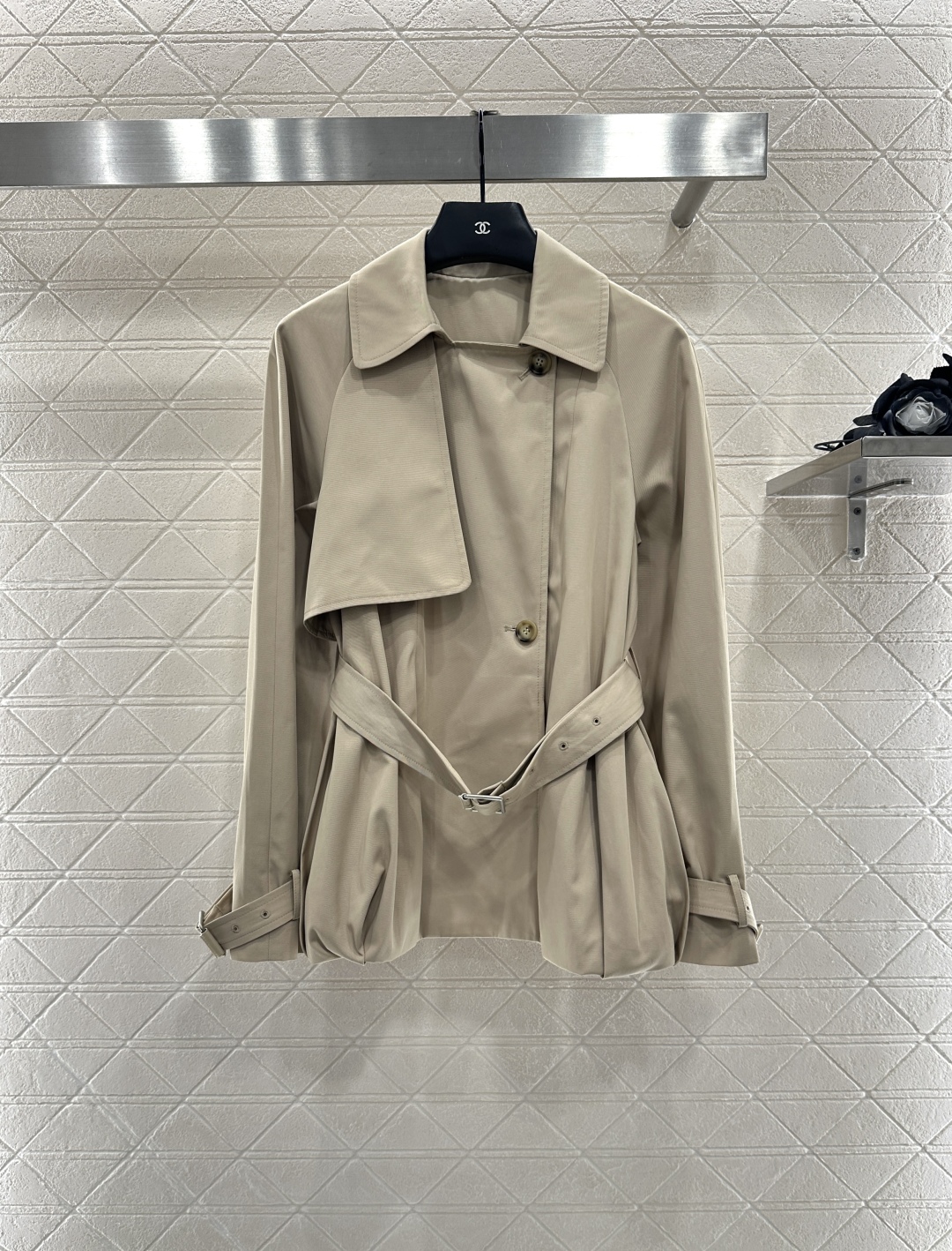 Belted Cape Trench Coat