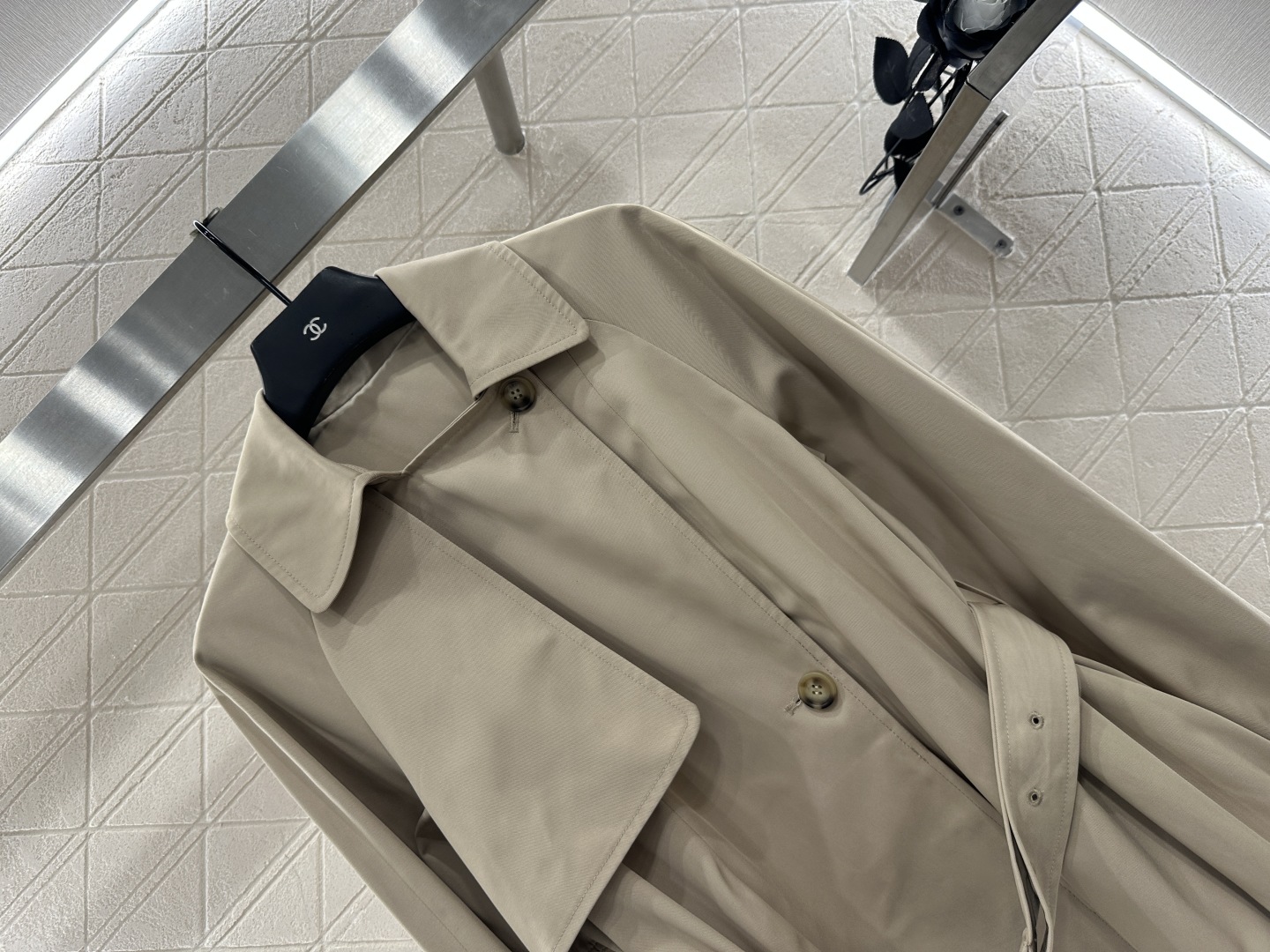 Belted Cape Trench Coat