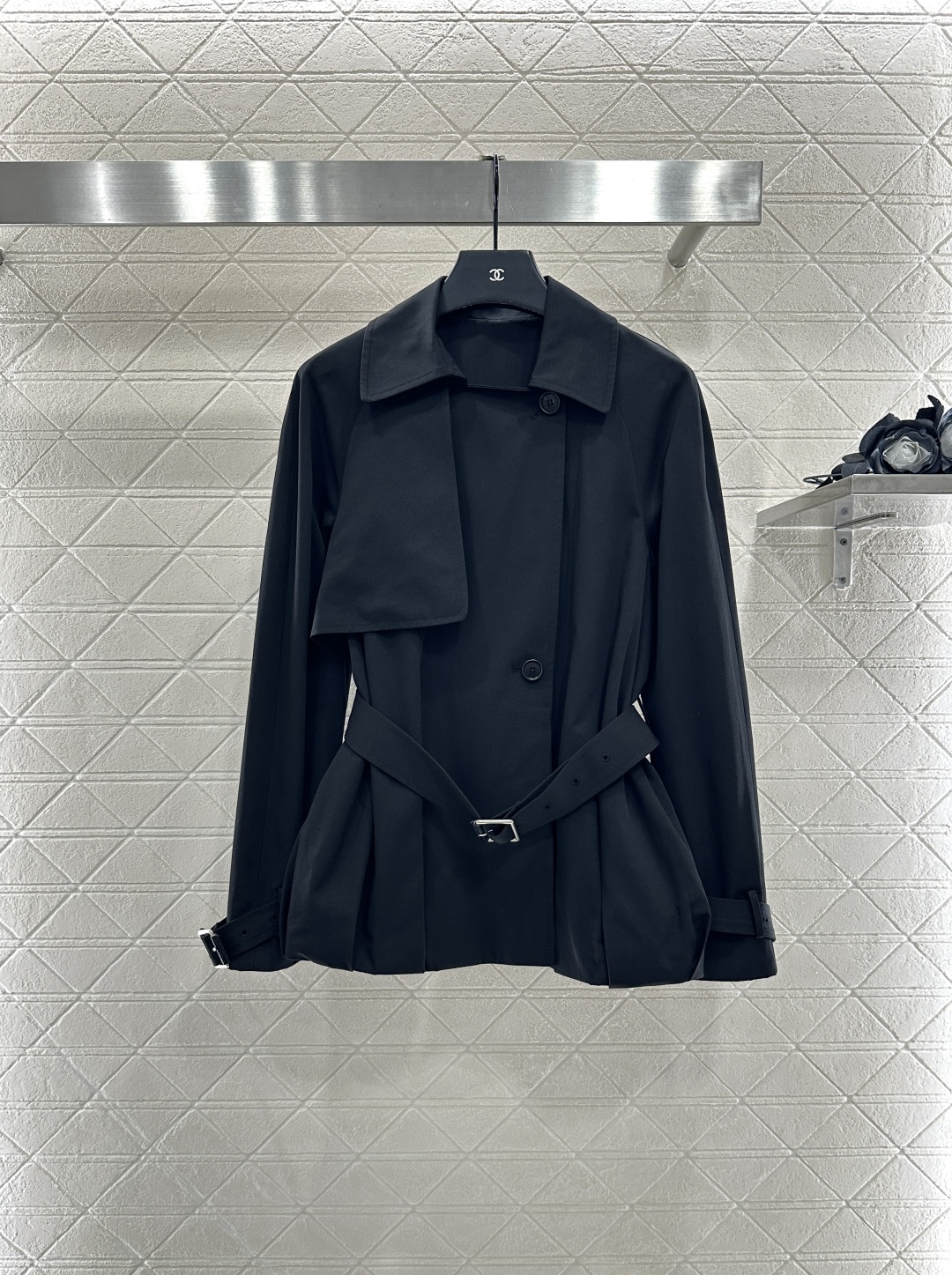 Belted Cape Trench Coat
