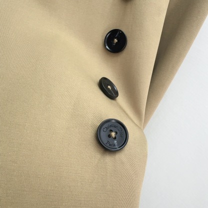 Side-breasted lapel trench coat