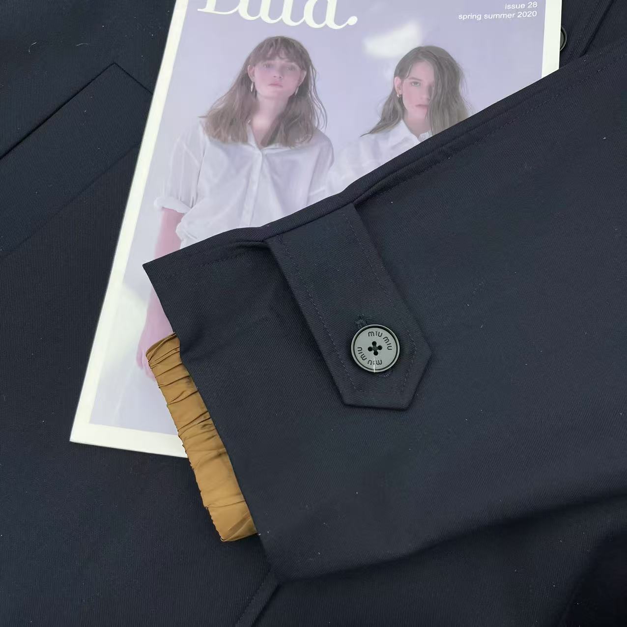 Reversible long hooded trench coat