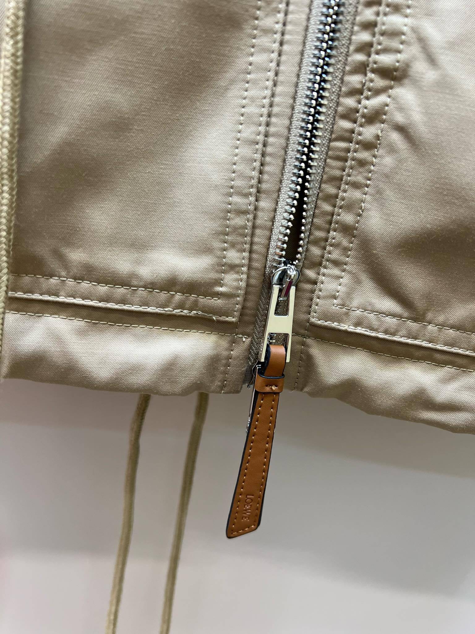 Hooded drawstring waist trench coat