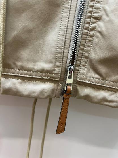 Hooded drawstring waist trench coat