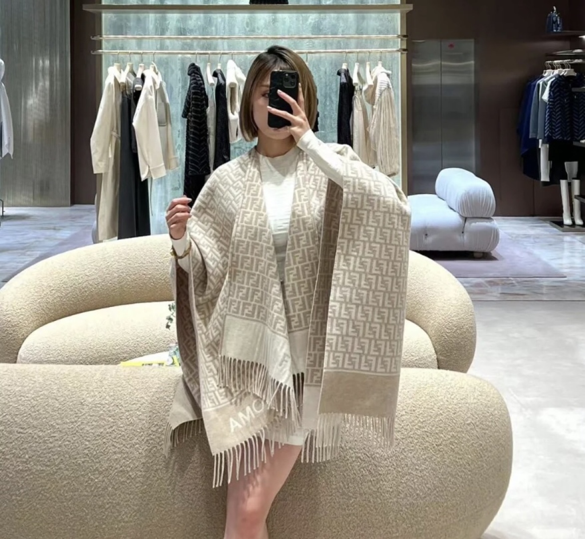 Wool cape shawl scarf 140*140cm