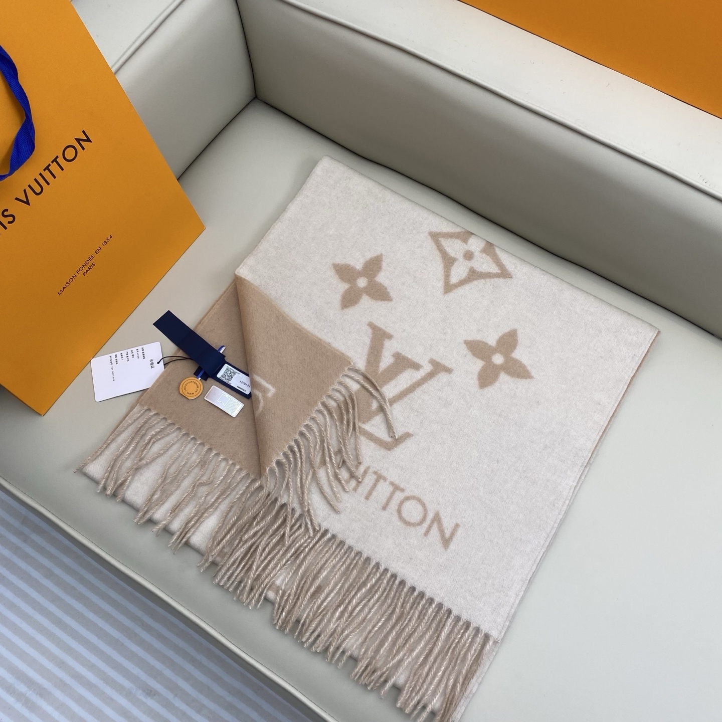 Double-sided shawl scarf 190*45cm