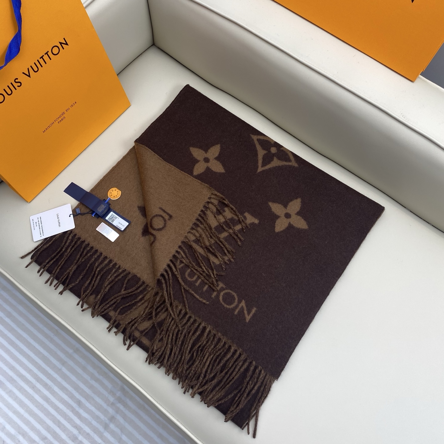 Double-sided shawl scarf 190*45cm