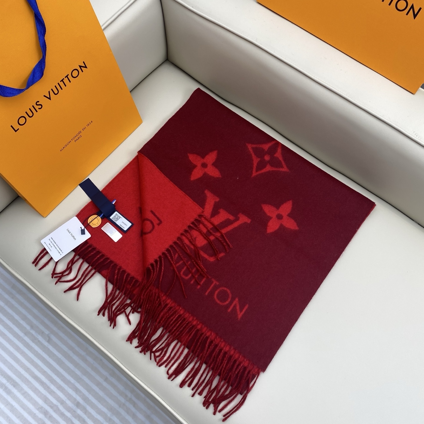 Double-sided shawl scarf 190*45cm