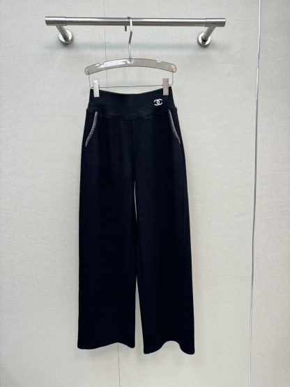 Double C logo wide-leg pants