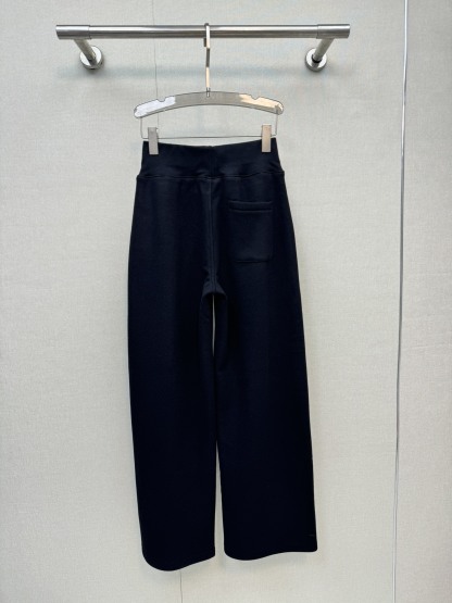 Double C logo wide-leg pants