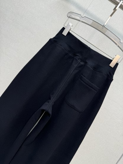 Double C logo wide-leg pants