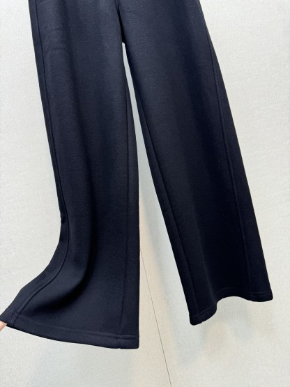 Double C logo wide-leg pants