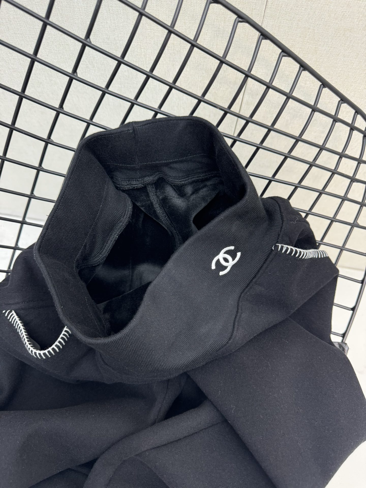 Double C logo wide-leg pants