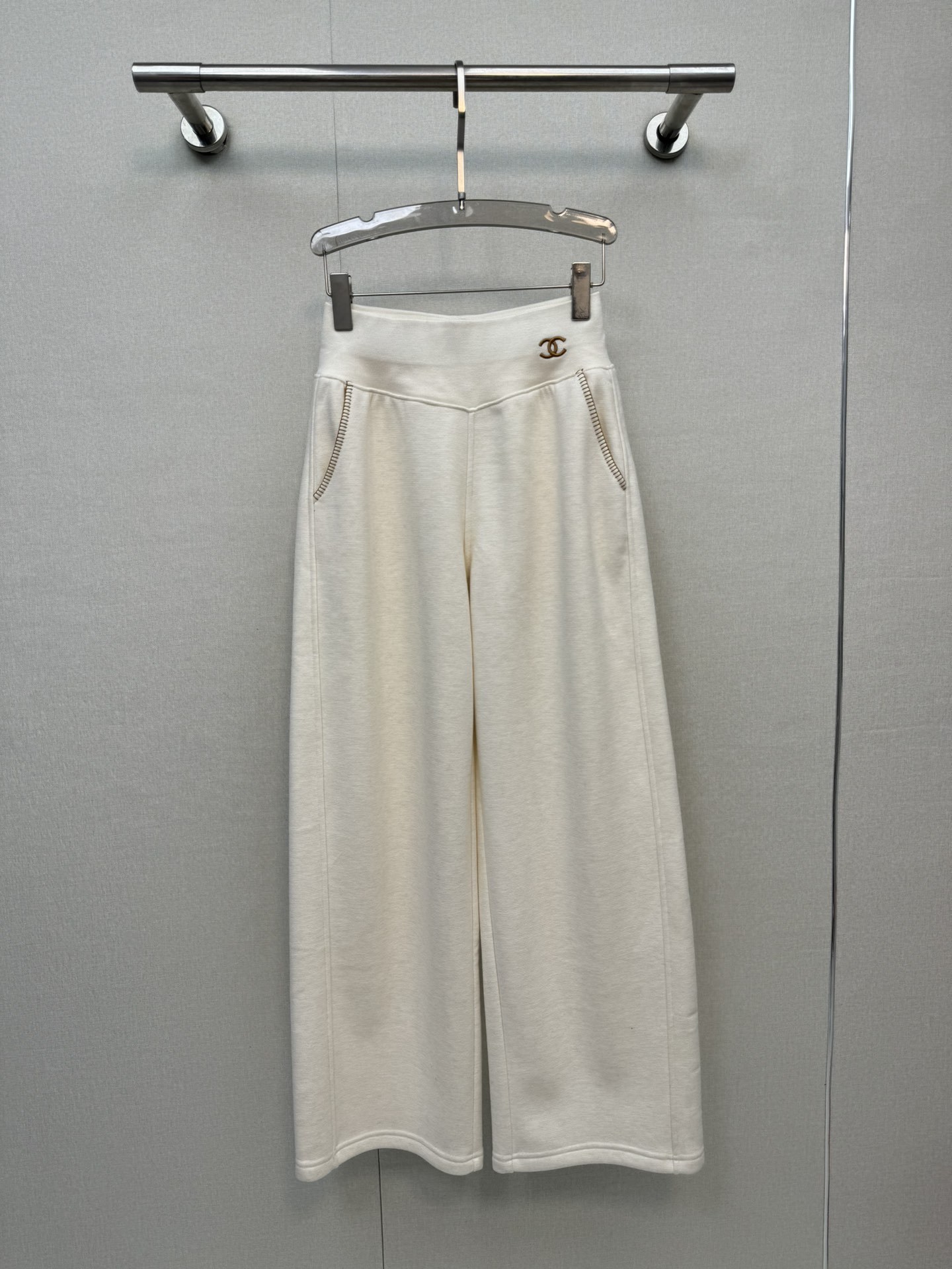 Double C logo wide-leg pants