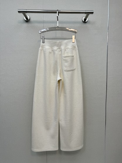 Double C logo wide-leg pants