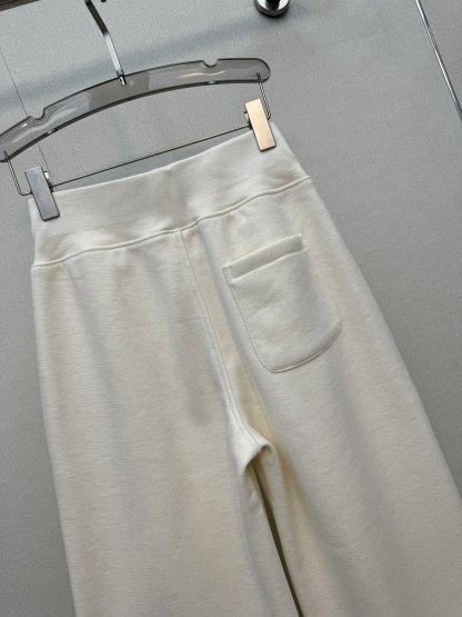 Double C logo wide-leg pants