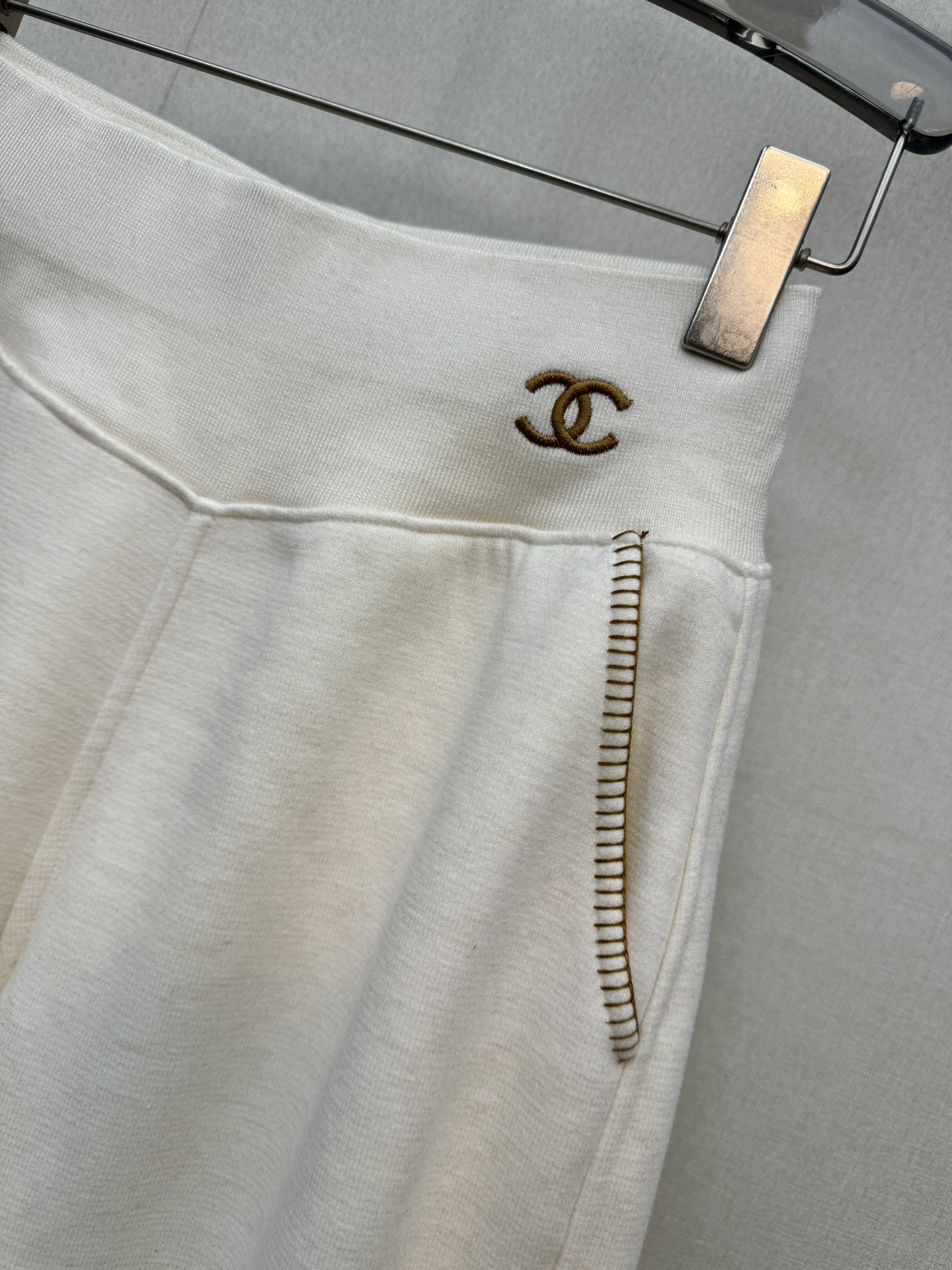 Double C logo wide-leg pants