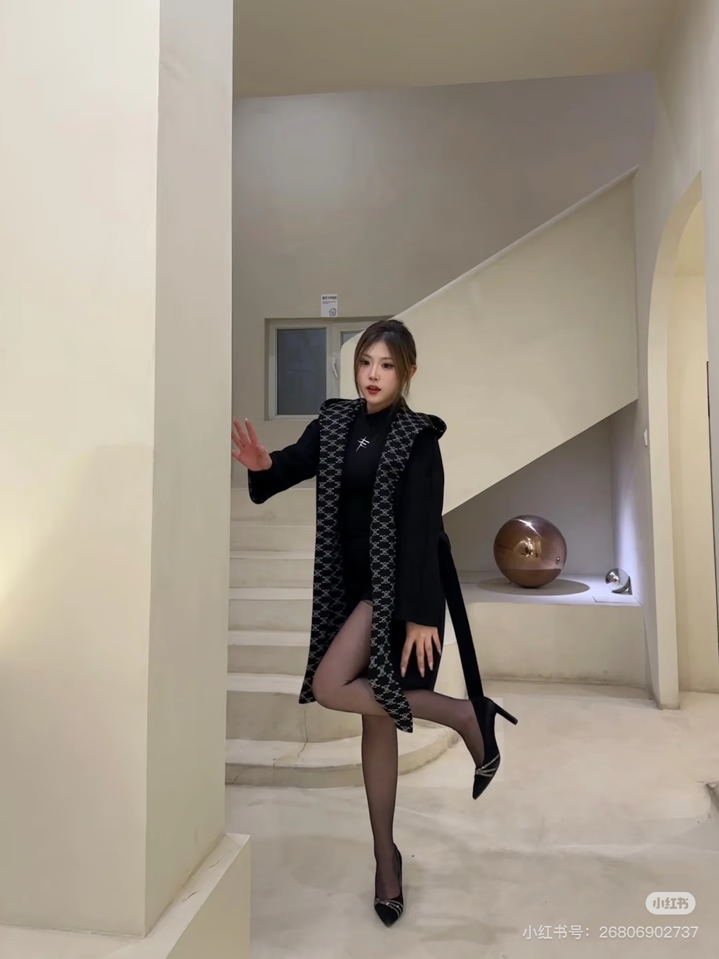 Double-faced cashmere coat