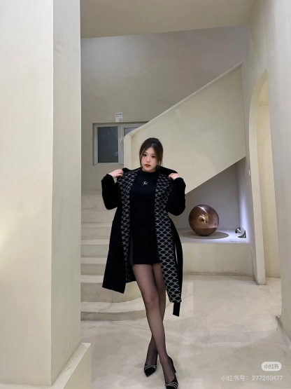 Double-faced cashmere coat