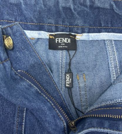 FF Embossed Jeans