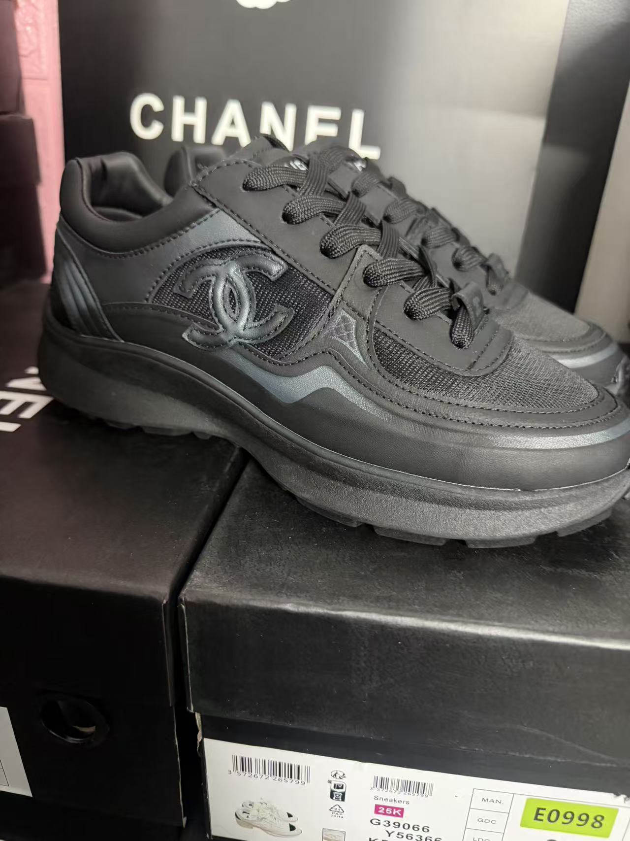 Black and White Horn King Sneakers