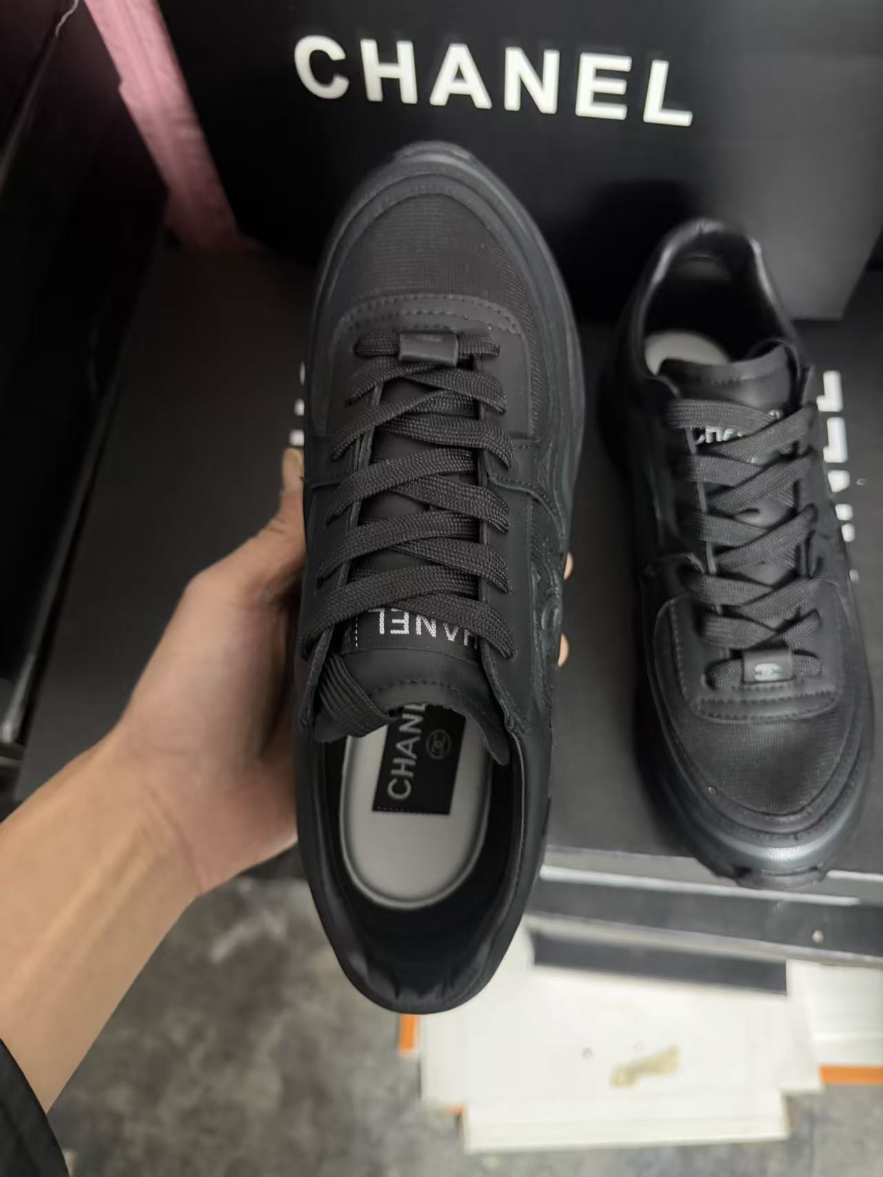 Black and White Horn King Sneakers