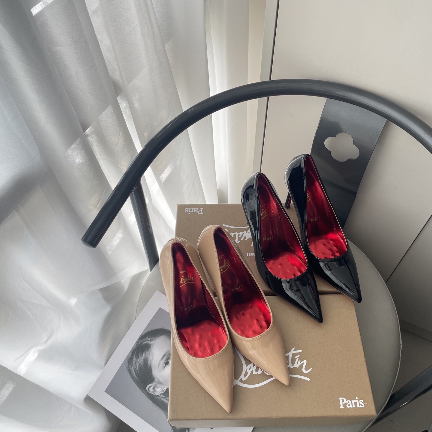 CL Red Diamond Pointed Toe High Heels