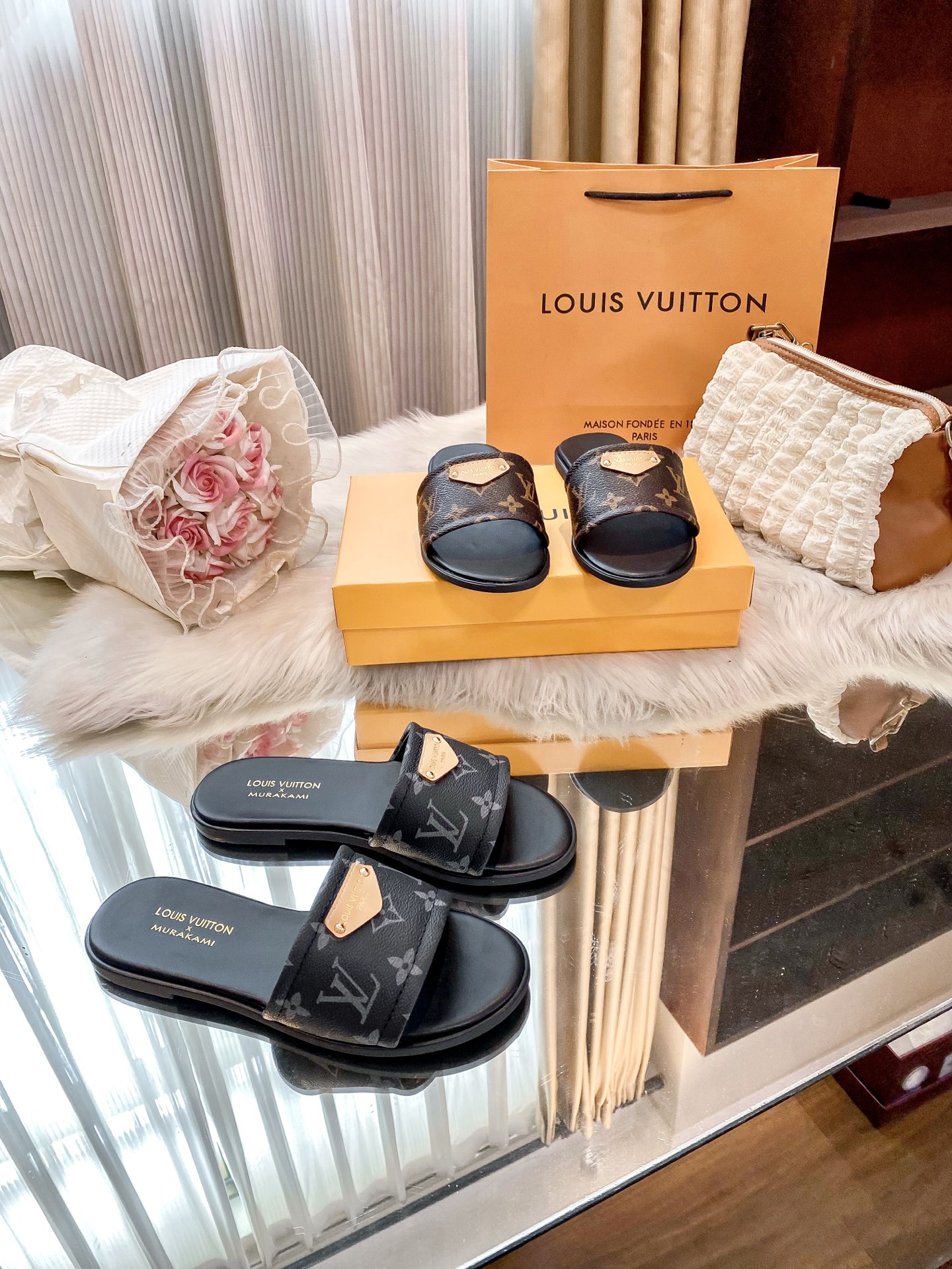 Classic floral slippers 35-42