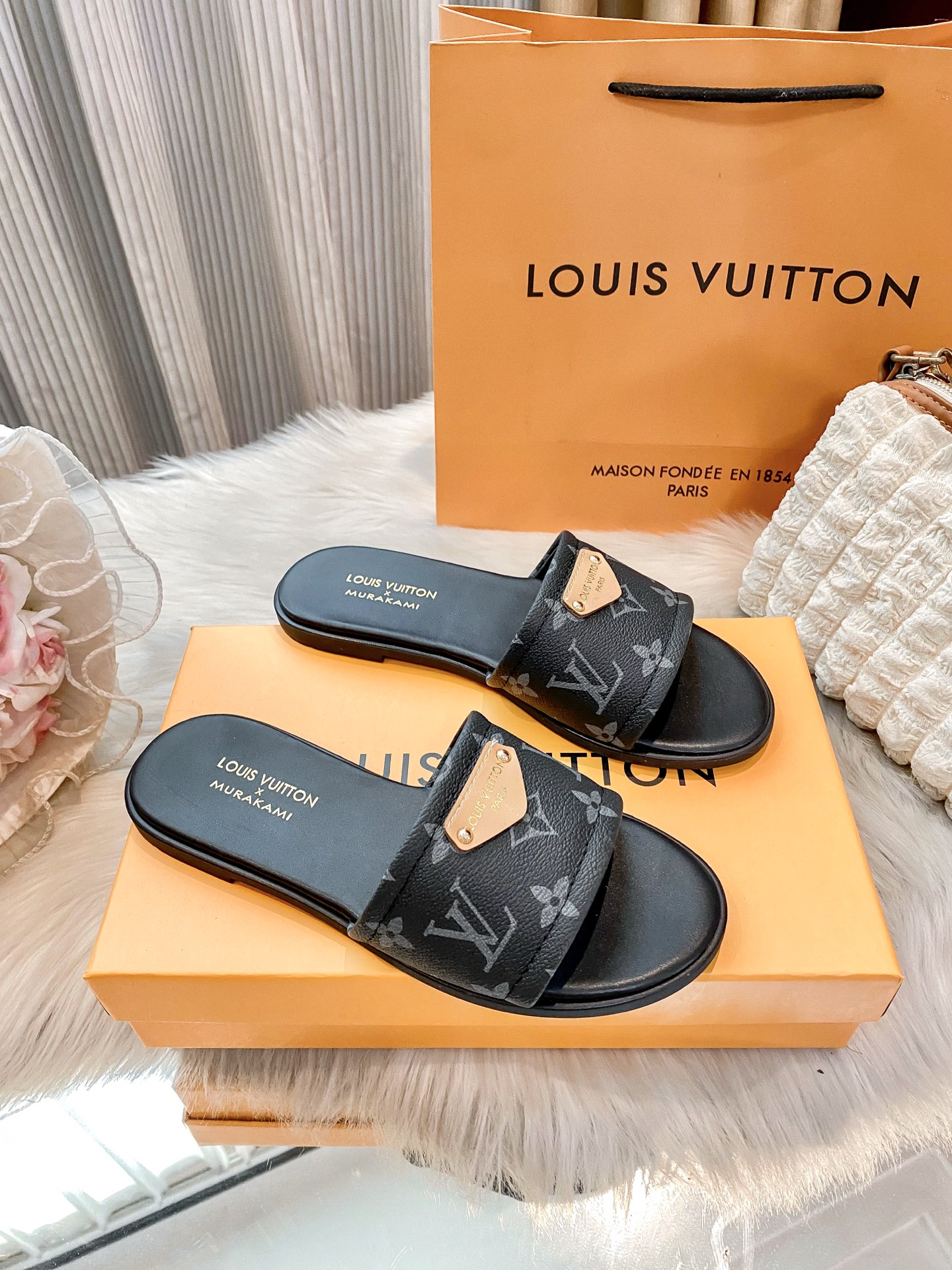 Classic floral slippers 35-42