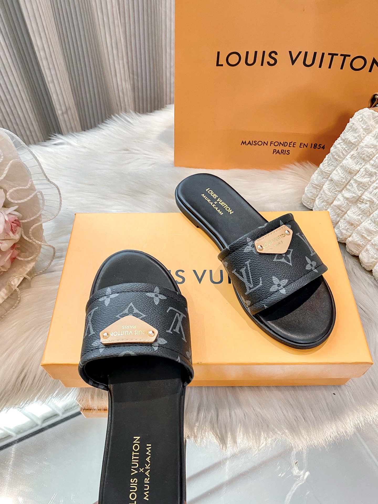 Classic floral slippers 35-42