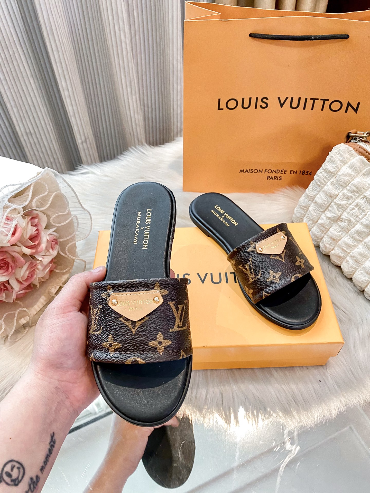 Classic floral slippers 35-42