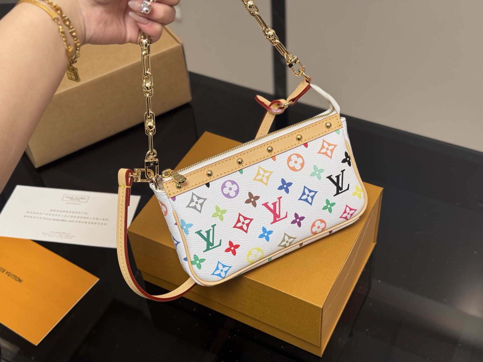 Single-shoulder mahjong bag 21*12