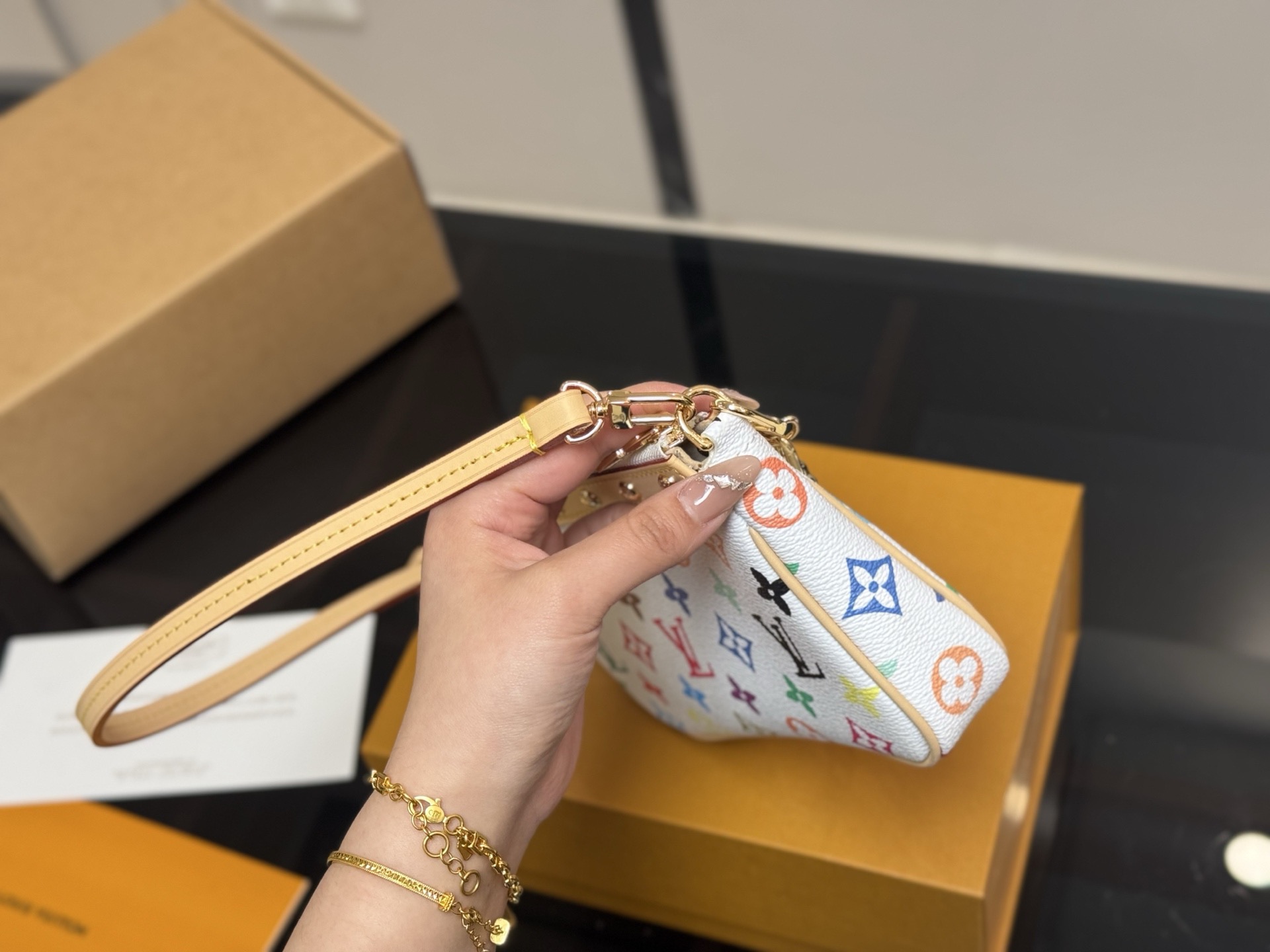 Single-shoulder mahjong bag 21*12