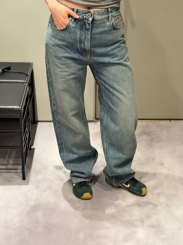 Retro high-waisted jeans SML