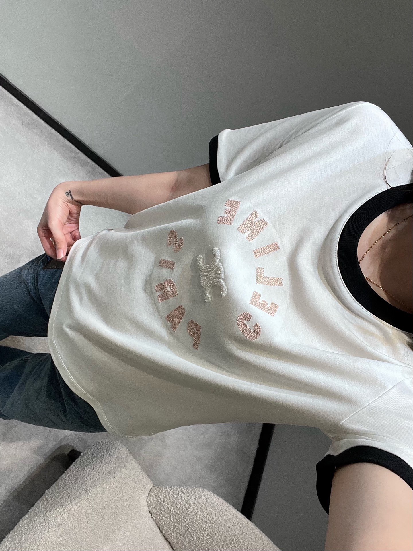 Retro College Color Block T-shirt