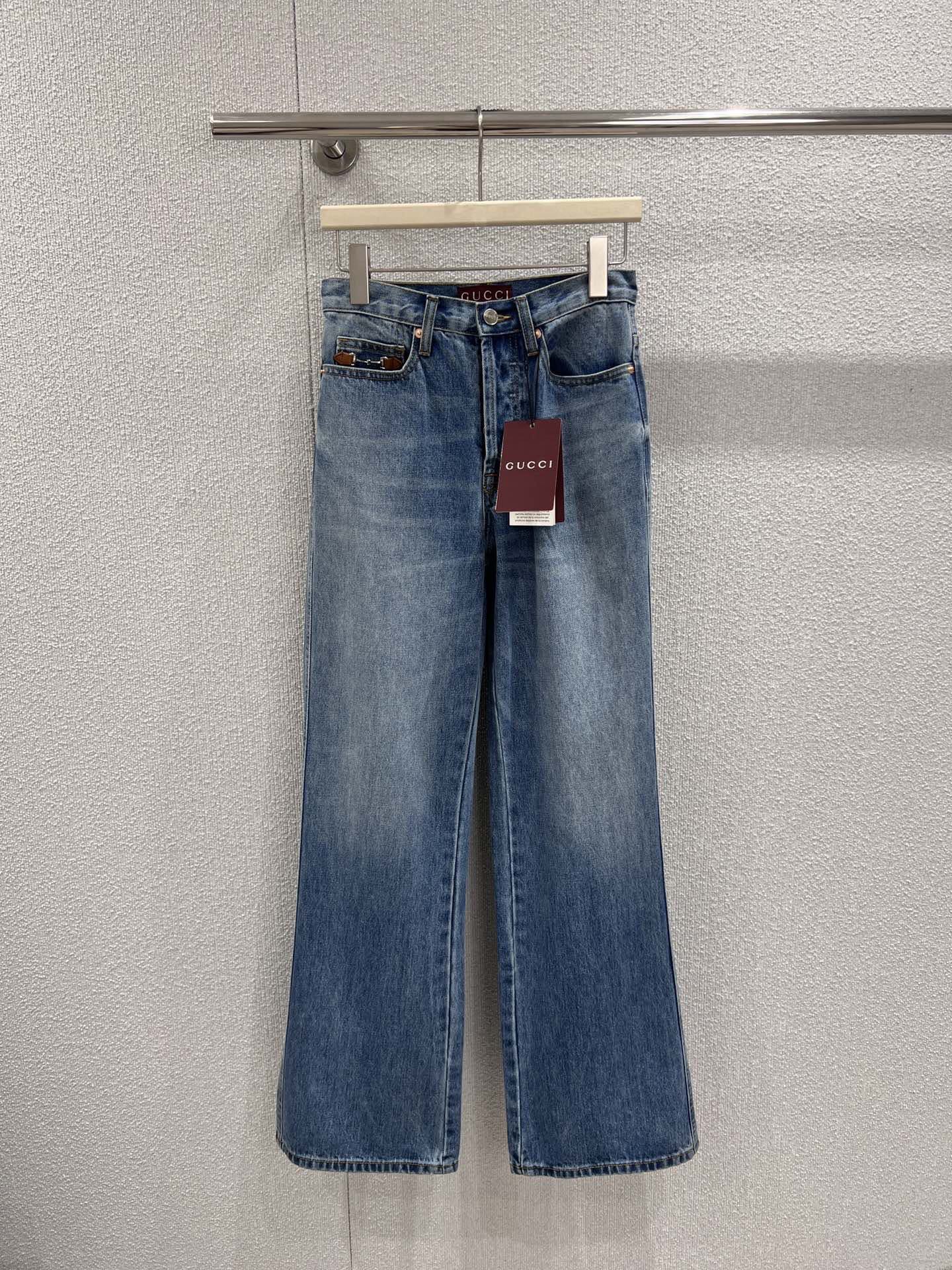Saddle-button jeans SML